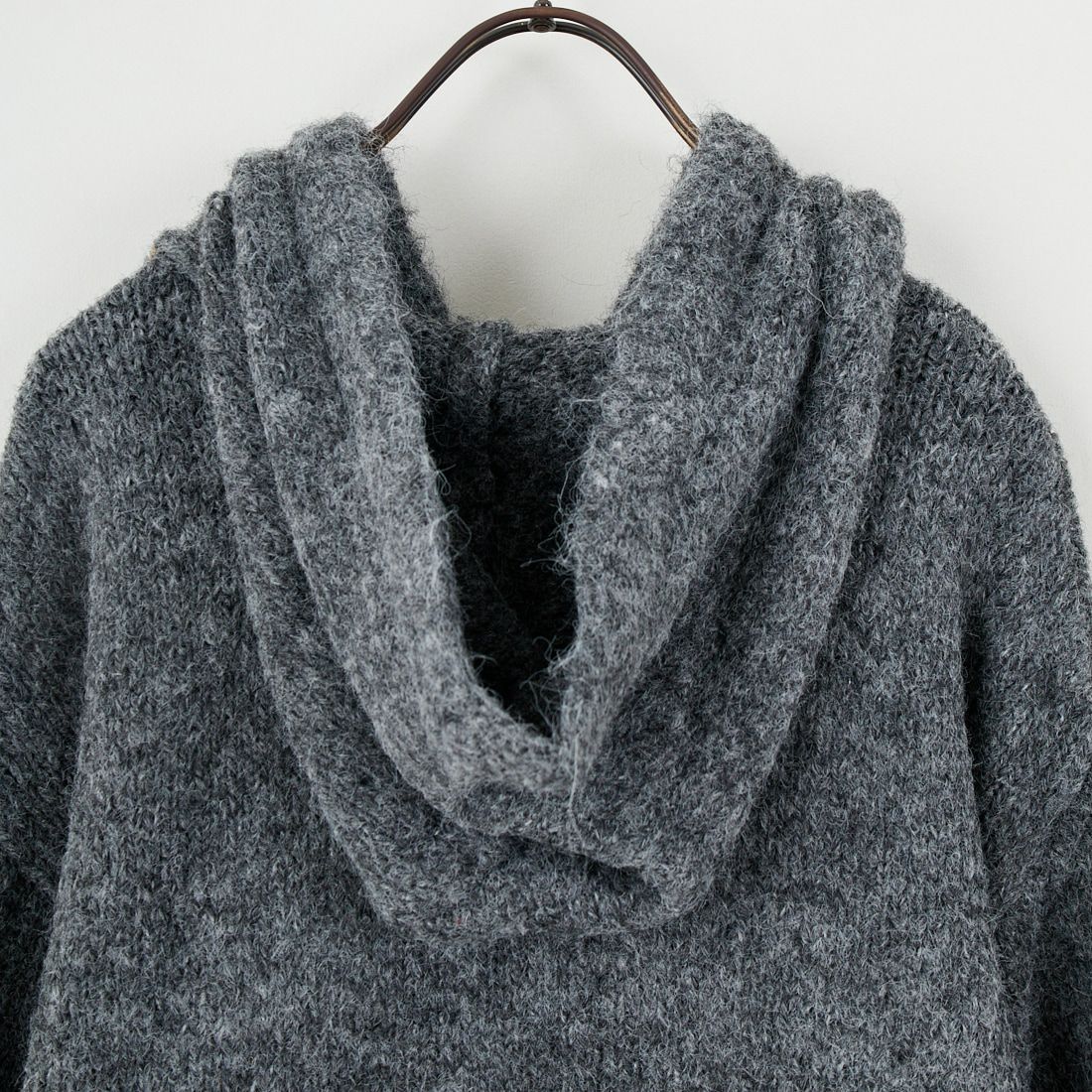 Maison de L'allure [メゾン ドゥ ラリュール] 起毛ニットフーディ [M25131027] 08 CHARCOA