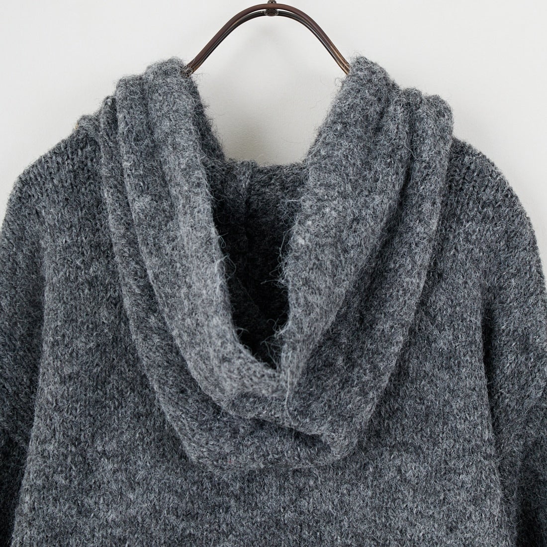 Maison de L'allure [メゾン ドゥ ラリュール] 起毛ニットフーディ [M25131027] 08 CHARCOA
