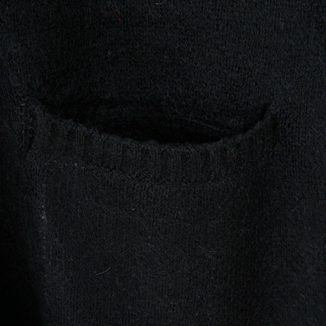 X-girl [エックスガール] フェイスジャガード ニットカーディガン [105253015006] BLACK