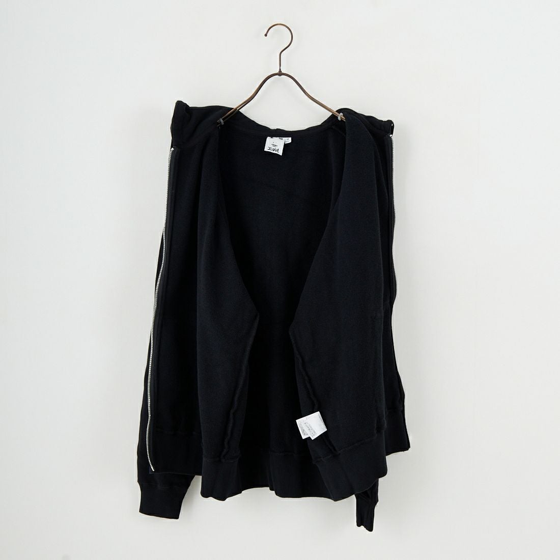 X-girl [エックスガール] サークルロゴ フルジップスウェットフーディ [105253012001] BLACK