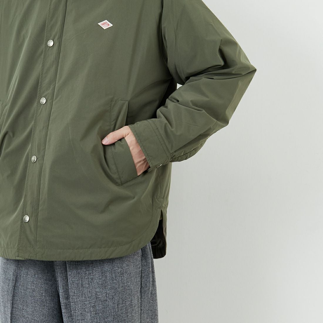 DANTON [ダントン] ピーチタフタ 中綿コーチジャケット [DT-A0716PNT