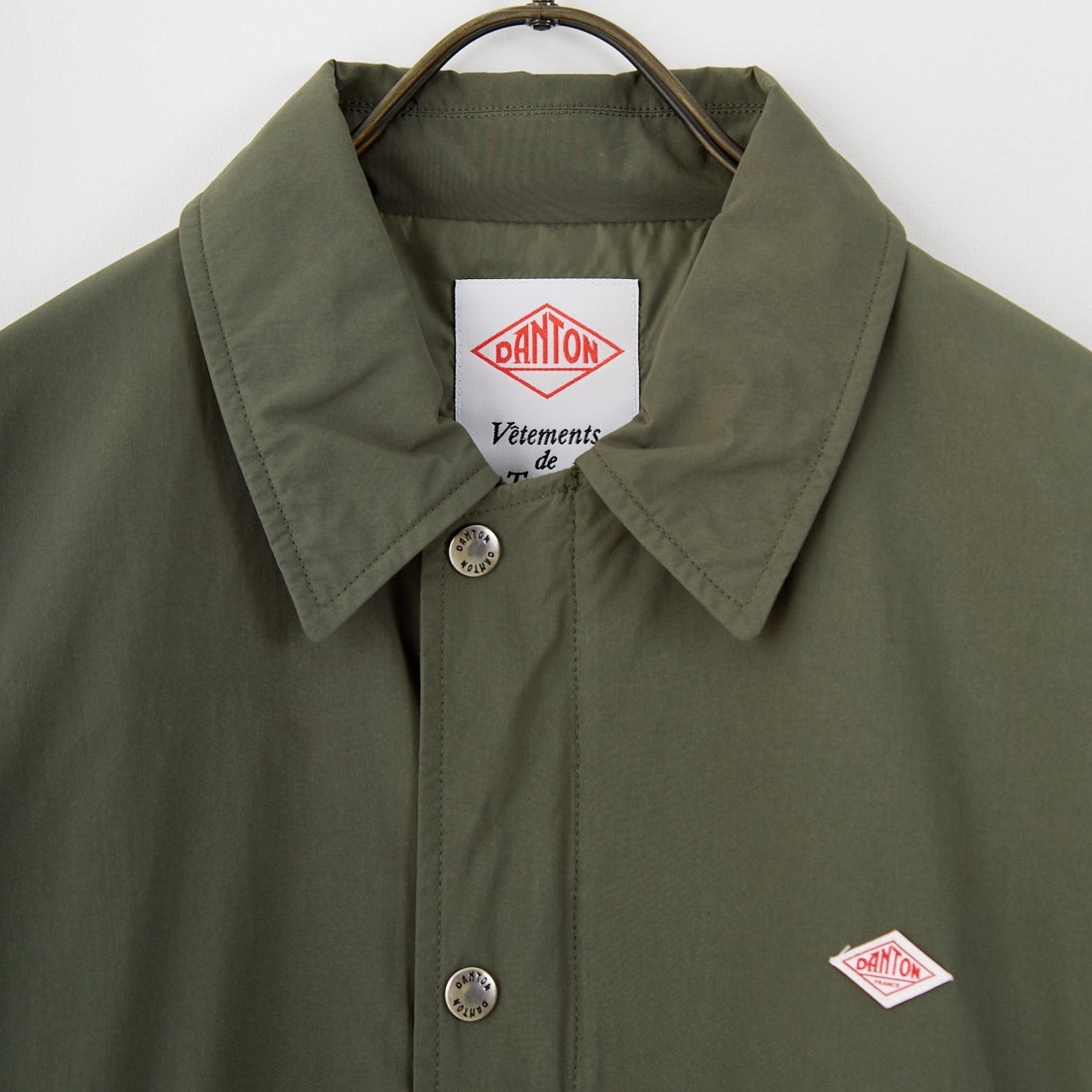 DANTON [ダントン] ピーチタフタ 中綿コーチジャケット [DT-A0716PNT] DEEP OLIVE