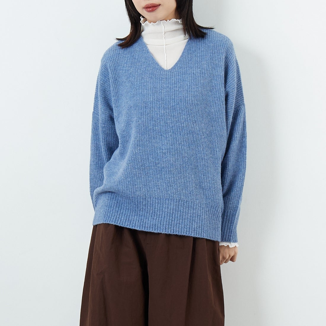 85 ﾌﾞﾙｰ&&モデル身長：162cm 着用サイズ：F&&