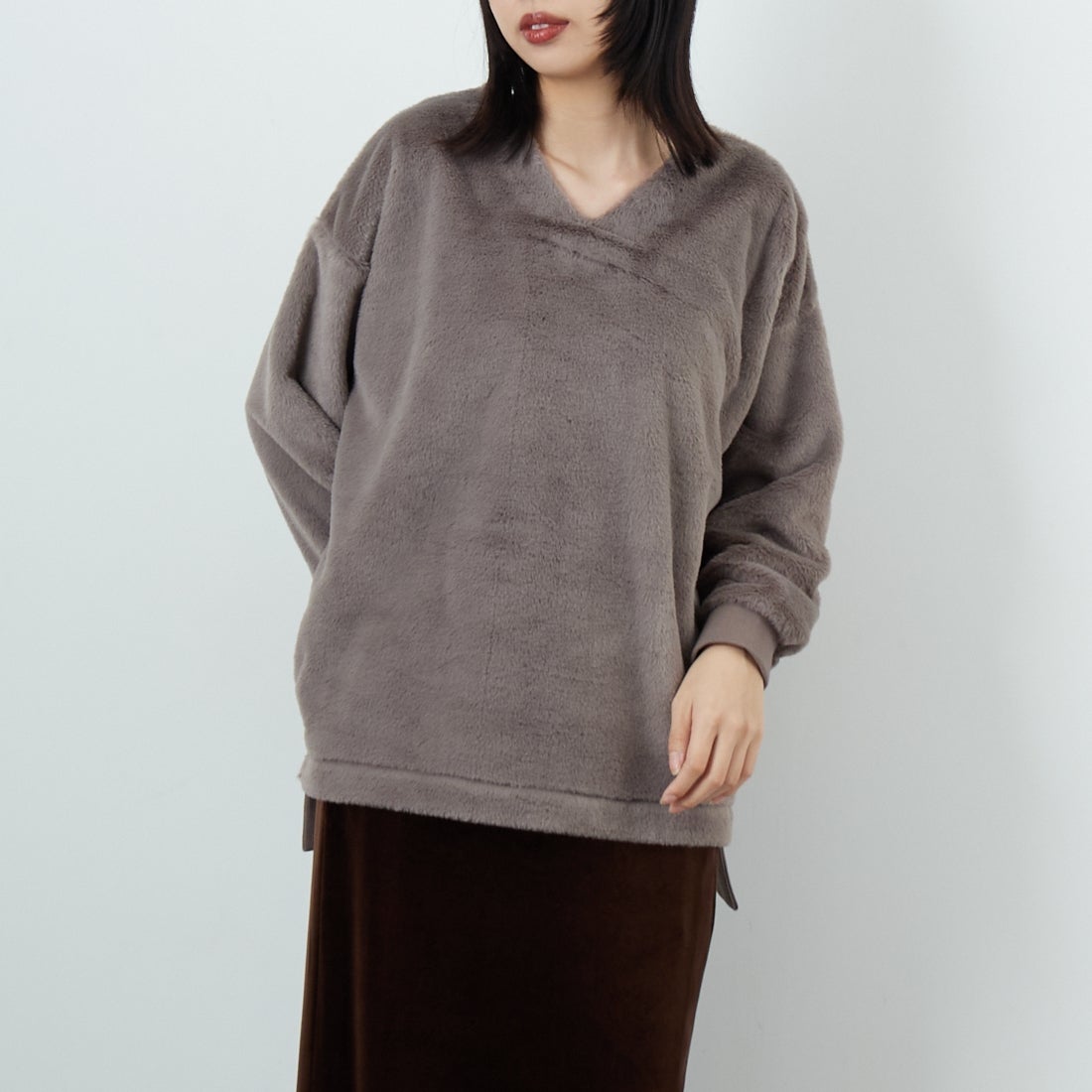 806 Mｸﾞﾚｲ&&モデル身長：162cm 着用サイズ：F&&
