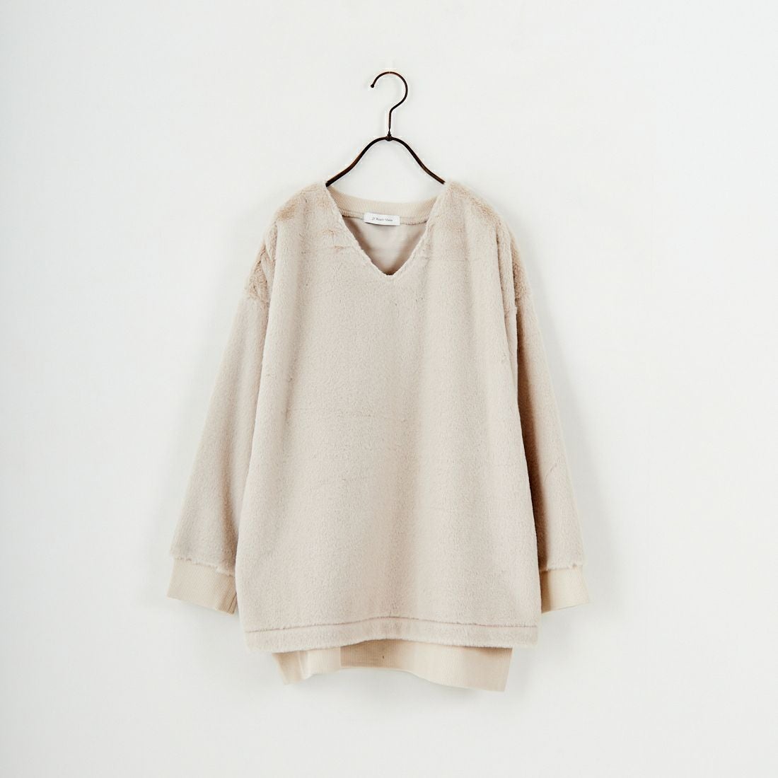 Jf Ready Made [ジェイエフレディメイド] カットファーVネックプルオーバー [3107106] 810 Lｸﾞﾚｲ