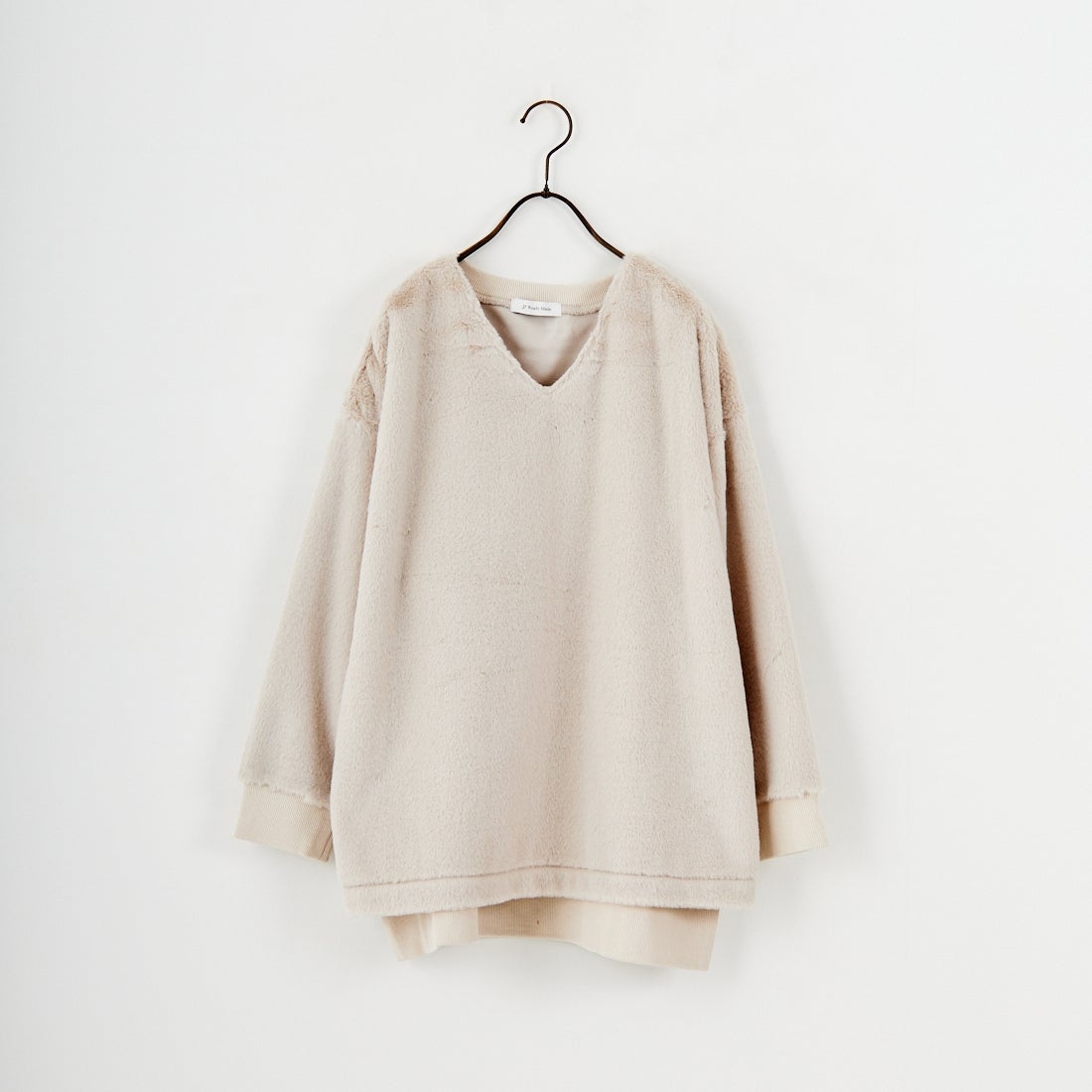 Jf Ready Made [ジェイエフレディメイド] カットファーVネックプルオーバー [3107106] 810 Lｸﾞﾚｲ