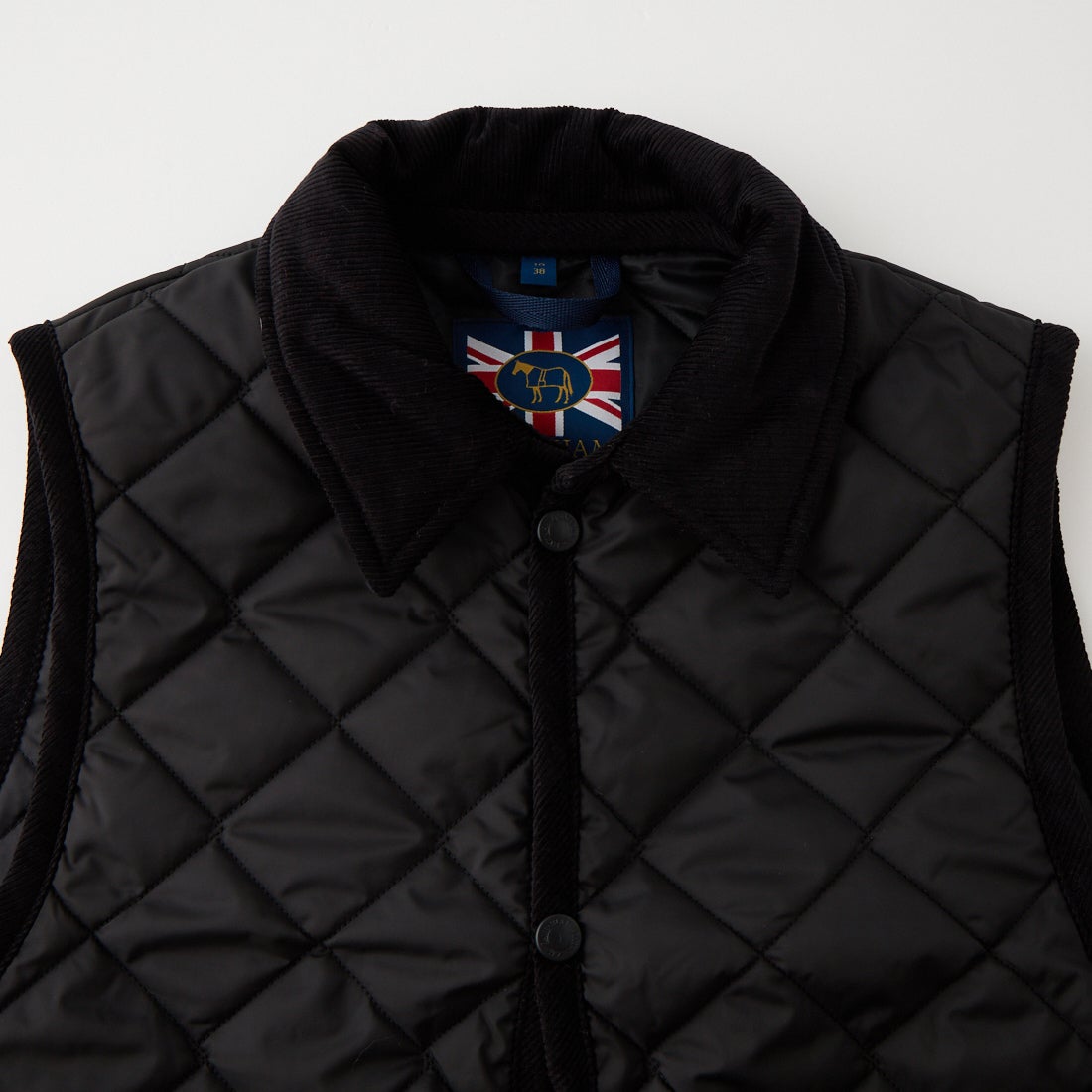 LAVENHAM [ラベンハム] ウィメンズ クロップド レイドン ジレ [LV12121] F44 SABLE