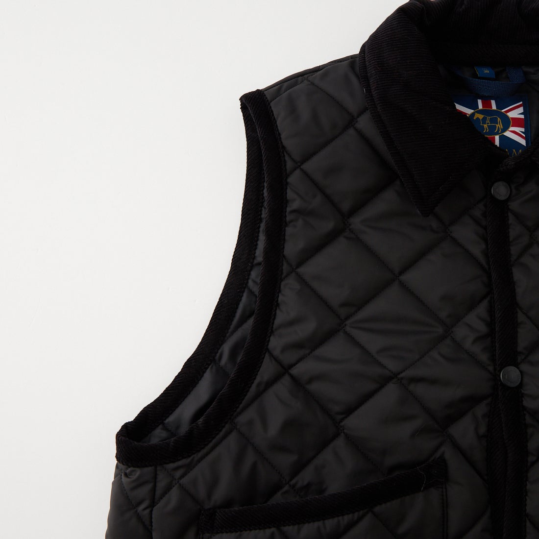 LAVENHAM [ラベンハム] ウィメンズ クロップド レイドン ジレ [LV12121] F44 SABLE