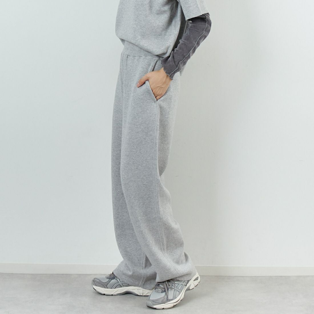 RYE TENDER [ライテンダー] ロイスパンツ [110352500] HEATHER GR &&モデル身長：162cm 着用サイズ：1&&