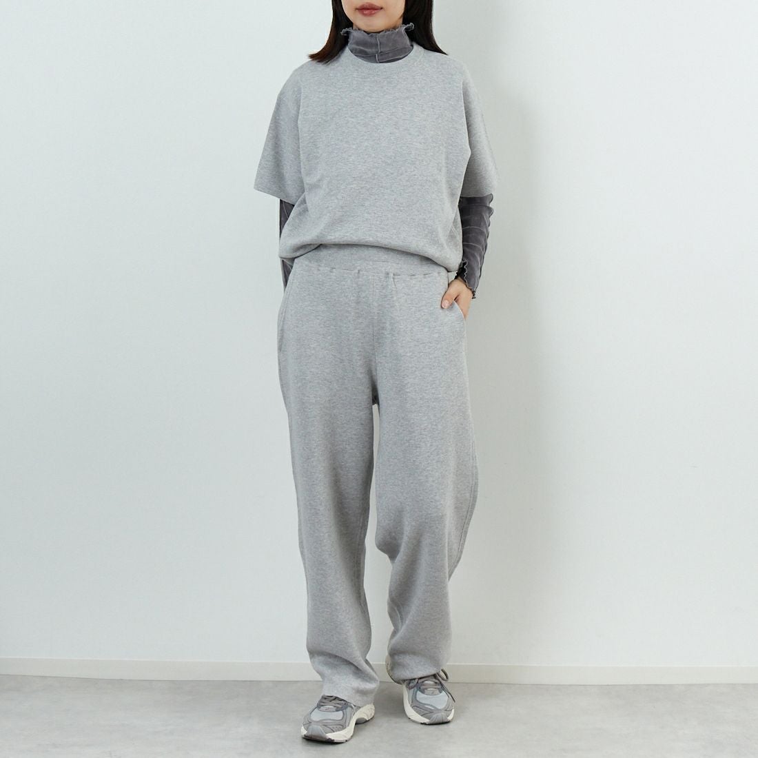 RYE TENDER [ライテンダー] ロイスパンツ [110352500] HEATHER GR &&モデル身長：162cm 着用サイズ：1&&