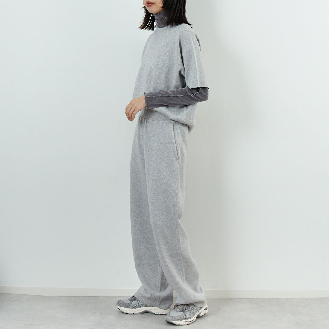 RYE TENDER [ライテンダー] ロイスパンツ [110352500] HEATHER GR &&モデル身長：162cm 着用サイズ：1&&