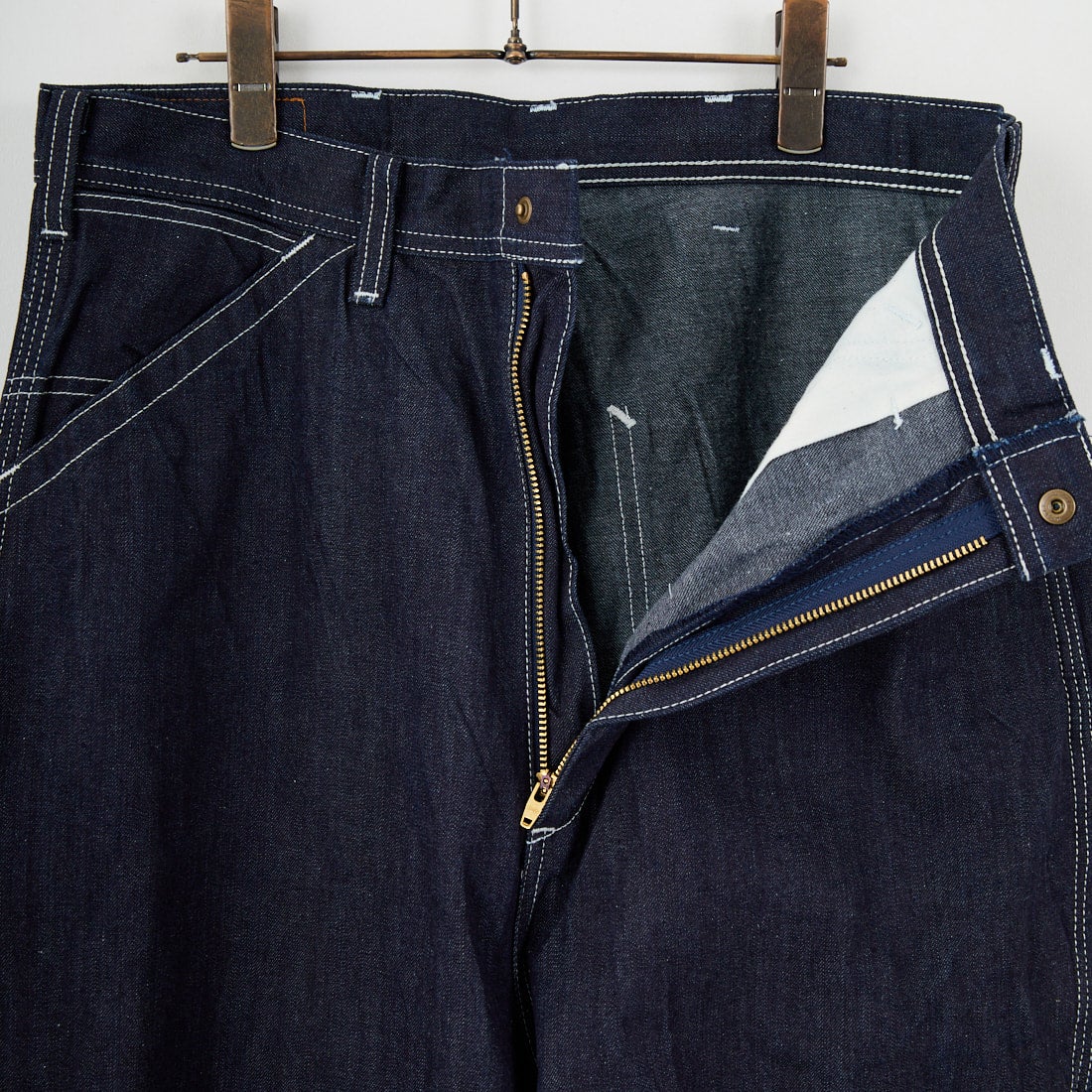 SKEWed [スキュー] ダンガリーパンツ [HS111] 100 BLU RI