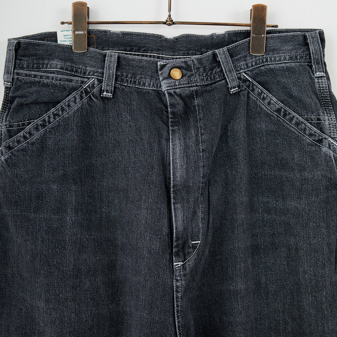 SKEWed [スキュー] ダンガリーパンツ [HS111] 183 BLK ST