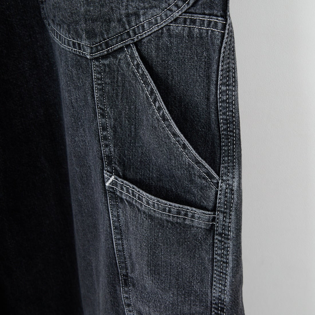 SKEWed [スキュー] ダンガリーパンツ [HS111] 183 BLK ST