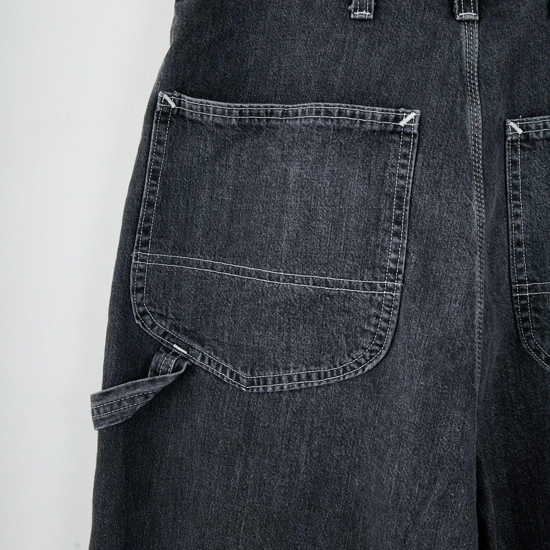 SKEWed [スキュー] ダンガリーパンツ [HS111] 183 BLK ST