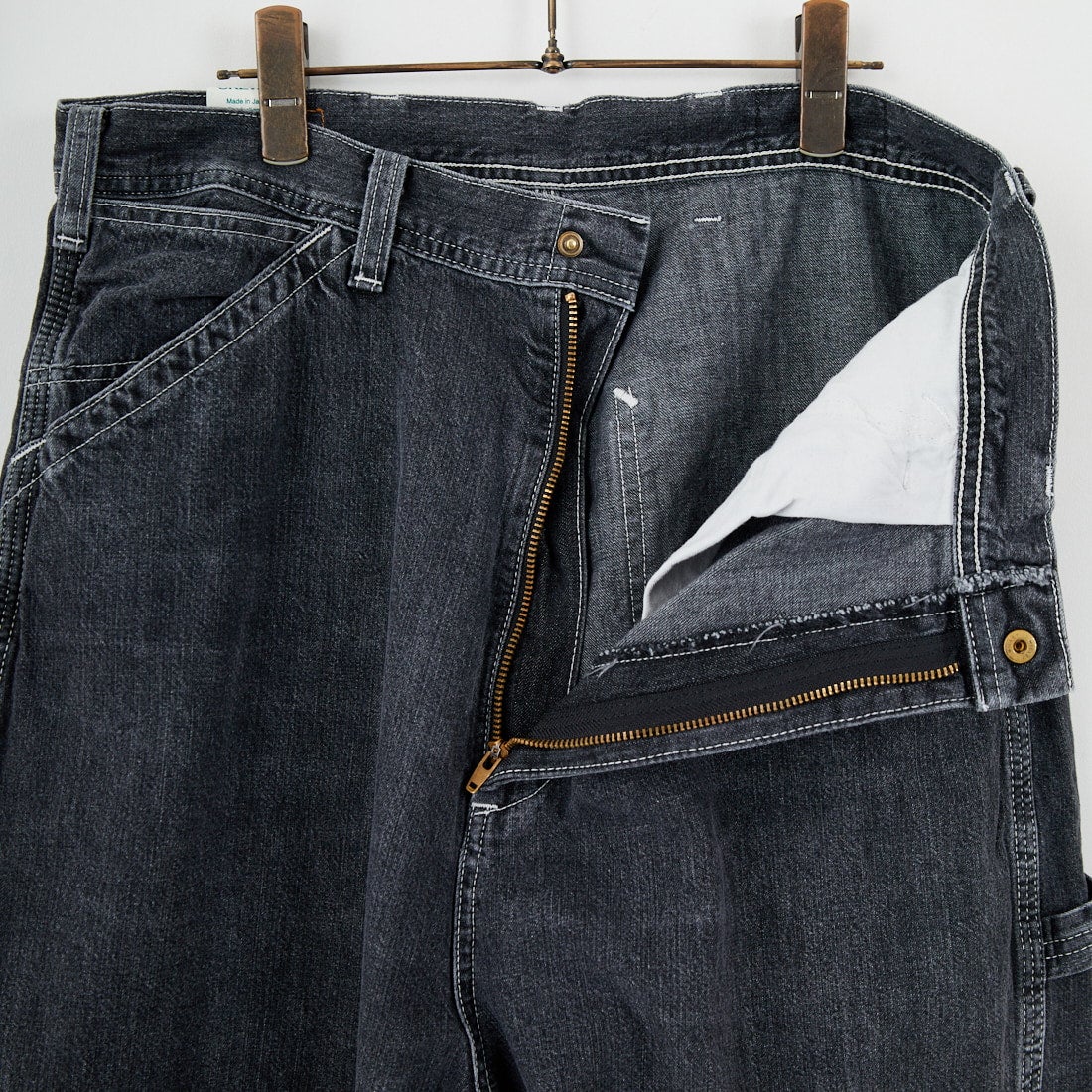 SKEWed [スキュー] ダンガリーパンツ [HS111] 183 BLK ST