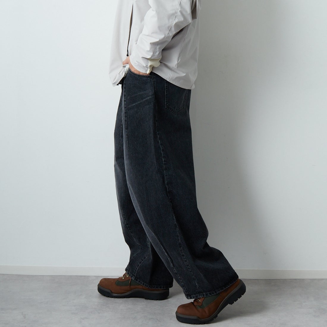 Needles [ニードルズ] ヒザデルジーン [RW235] B BLACK &&モデル身長：179cm 着用サイズ：S&&