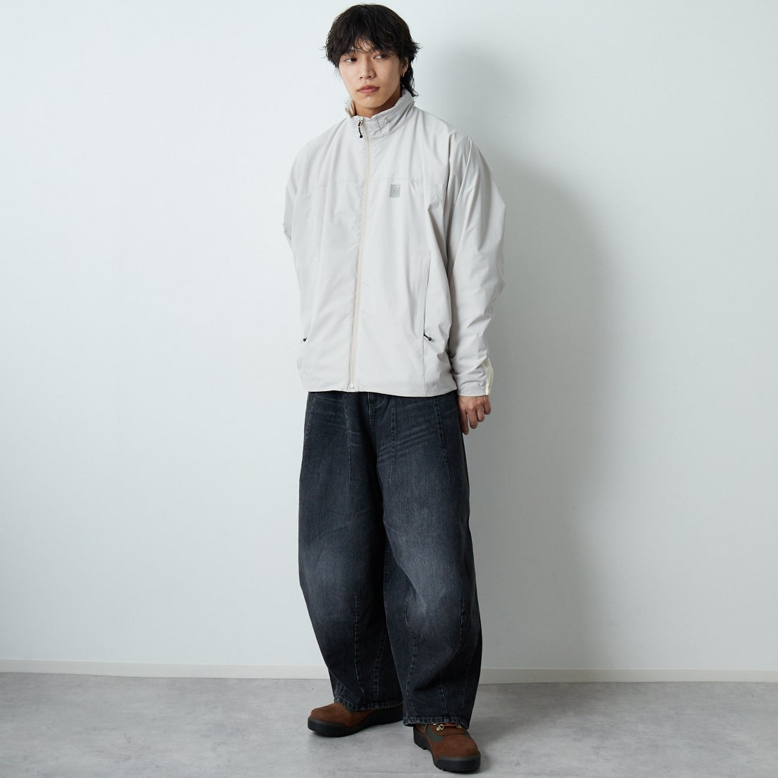 Needles [ニードルズ] ヒザデルジーン [RW235] B BLACK &&モデル身長：179cm 着用サイズ：S&&