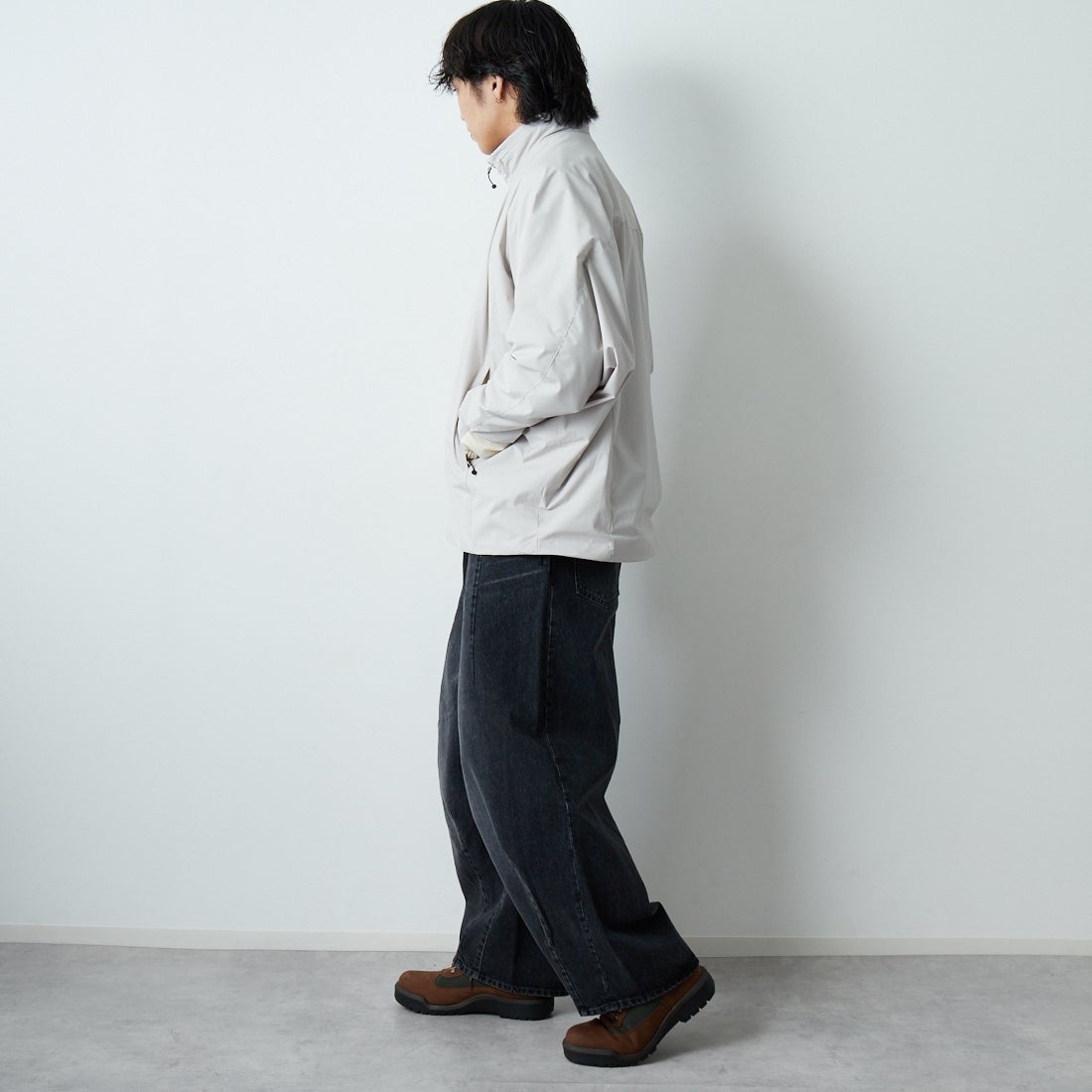 Needles [ニードルズ] ヒザデルジーン [RW235] B BLACK &&モデル身長：179cm 着用サイズ：S&&
