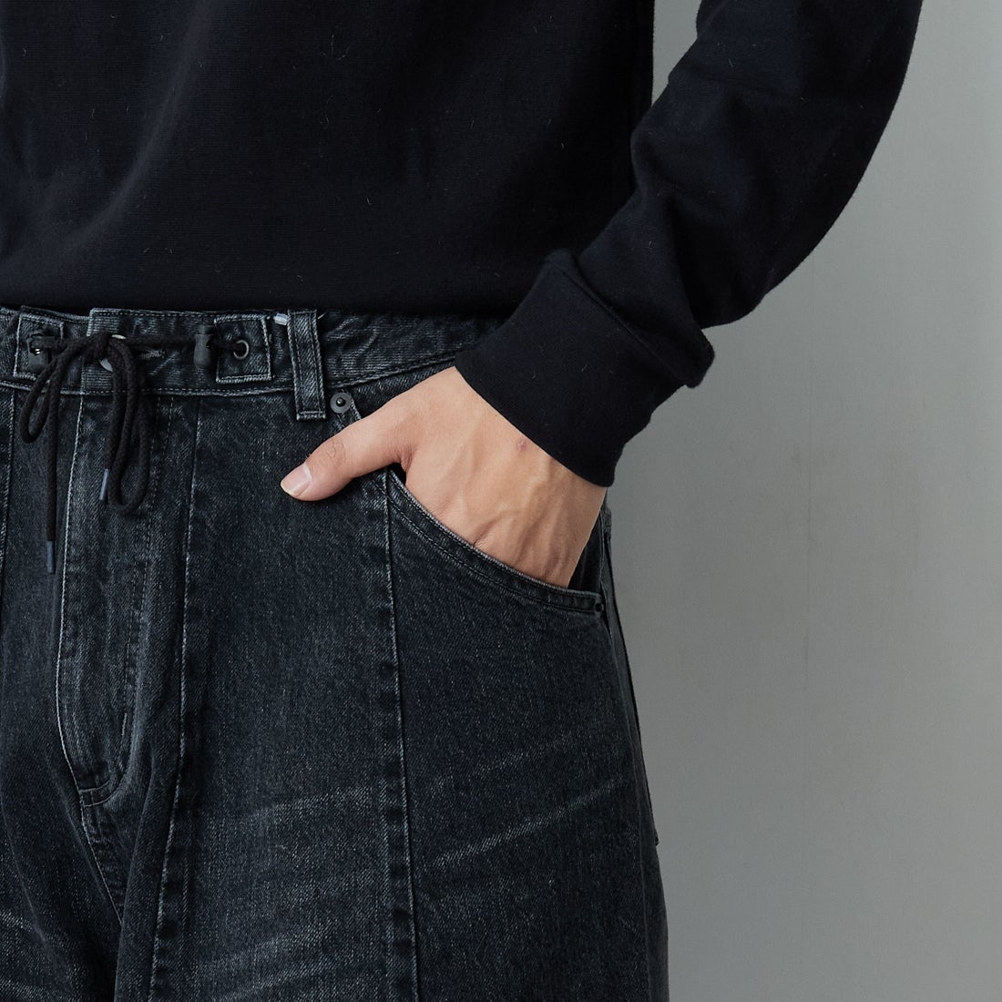 Needles [ニードルズ] ヒザデルジーン [RW235] B BLACK