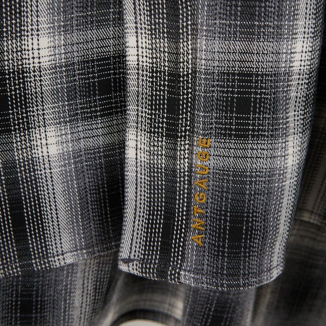 ANTGAUGE [アントゲージ] ドロップショルダー チェックシャツ [GB327] 24 ﾌﾞﾗｯｸ