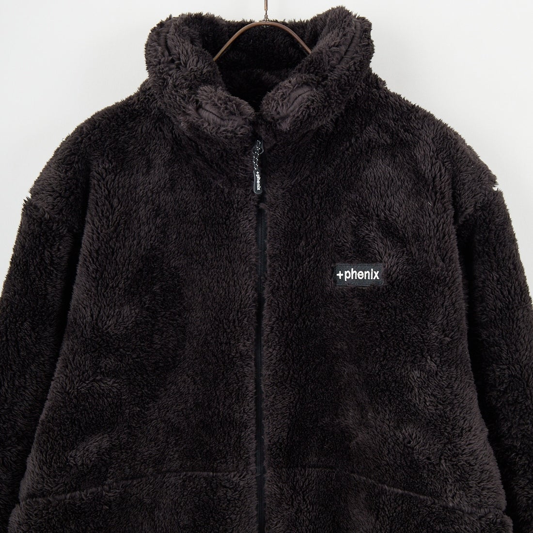 +phenix [プラスフェニックス] ボア フリースジャケット [POO-25083IN-JF] BLACK