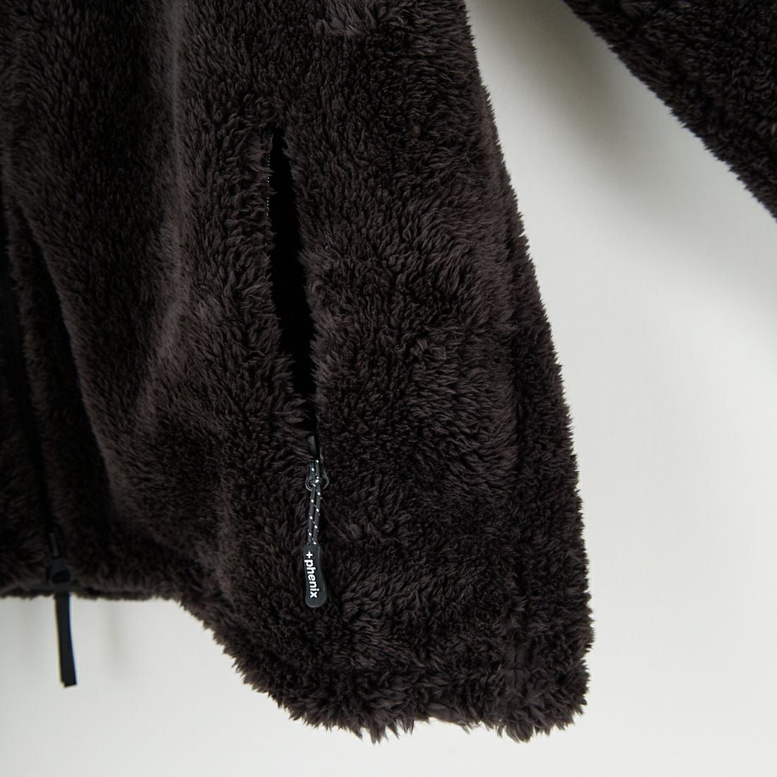 +phenix [プラスフェニックス] ボア フリースジャケット [POO-25083IN-JF] BLACK