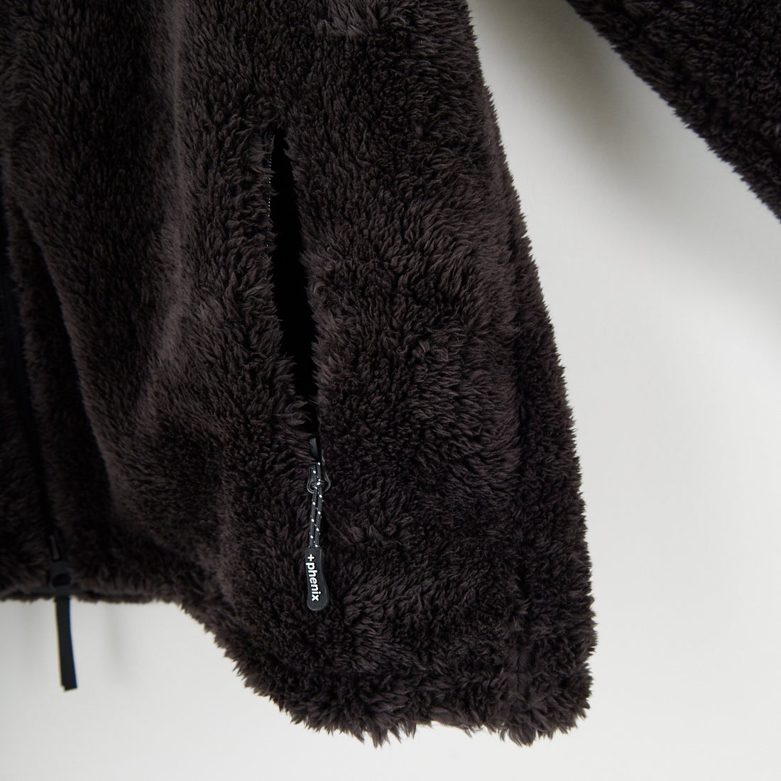 +phenix [プラスフェニックス] ボア フリースジャケット [POO-25083IN-JF] BLACK