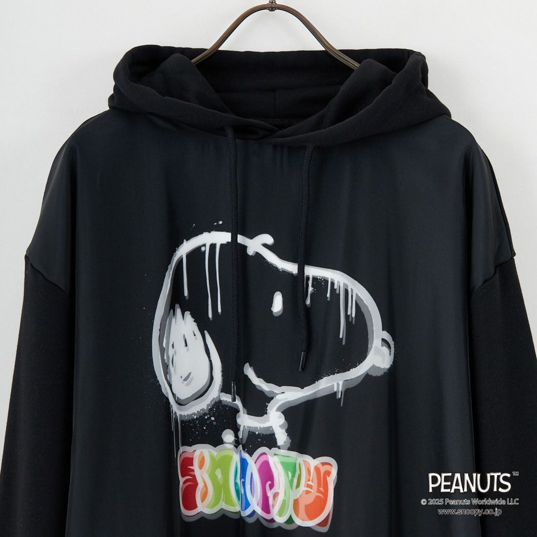 TRIPPY MIKIO ART [トリッピーミキオアート] SNOOPY スプレーアート フーディ [TR-057] BLACK