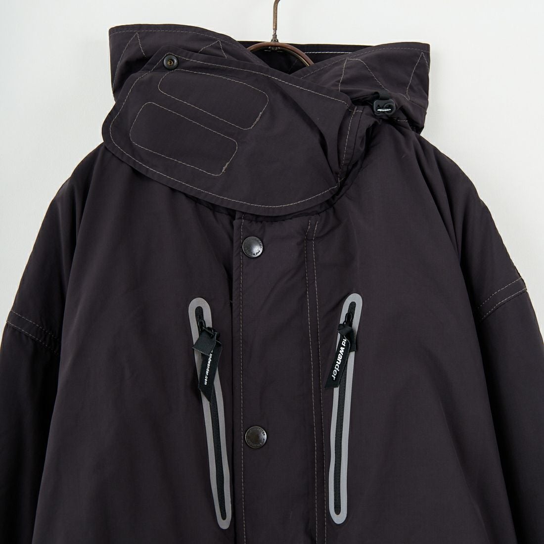 and wander [アンドワンダー] フィッシュテールコート OCTA [5745281051] BLACK