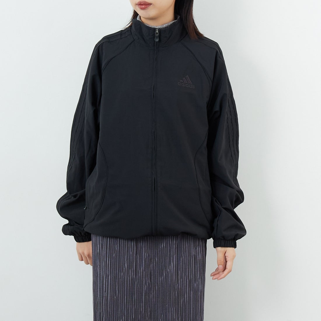 adidas Originals [アディダス オリジナルス] チームガイスト トラックトップ [DVR33] JW5864 &&モデル身長：162cm 着用サイズ：S&&
