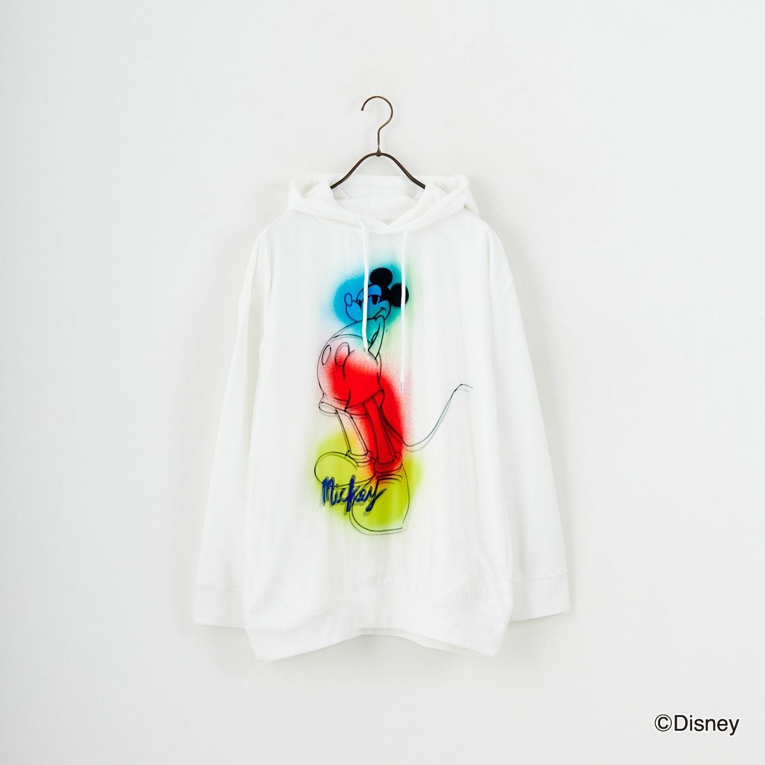 MAXSIX [マックスシックス] Disneyシリーズ SPRAY ART / MICKEY / フーディ [TR-069] WHITE