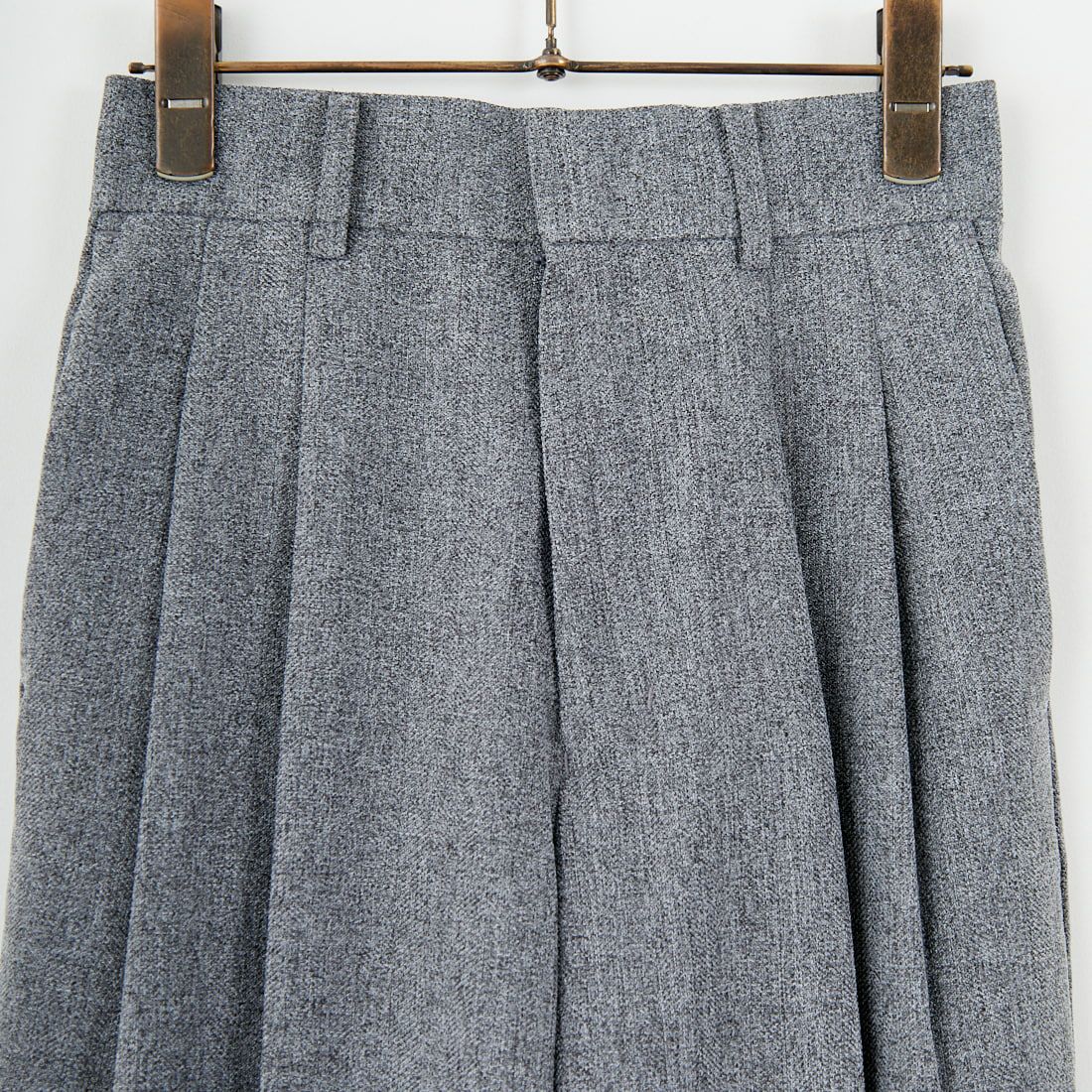 USINE [ユジーヌ] イージーケアウールライク 2タックワイドパンツ [21256060] 002 ｸﾞﾚｰ