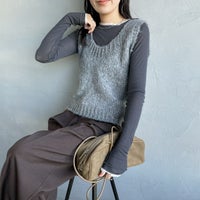 202 GREY&&モデル身長：160cm 着用サイズ：F&&