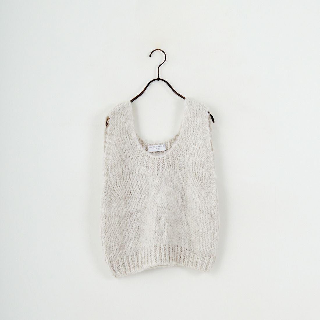 TRICOTS JEAN MARC [トリコット ジーン マルク] ニットベスト [SEVULLE] 225 ECRU C