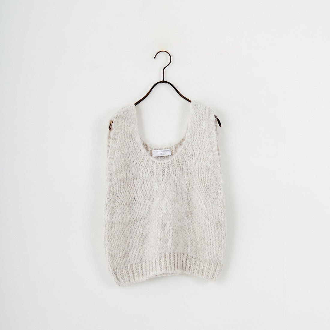 TRICOTS JEAN MARC [トリコット ジーン マルク] ニットベスト [SEVULLE] 225 ECRU C