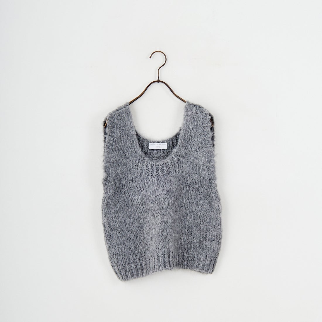 TRICOTS JEAN MARC [トリコット ジーン マルク] ニットベスト [SEVULLE] 202 GREY