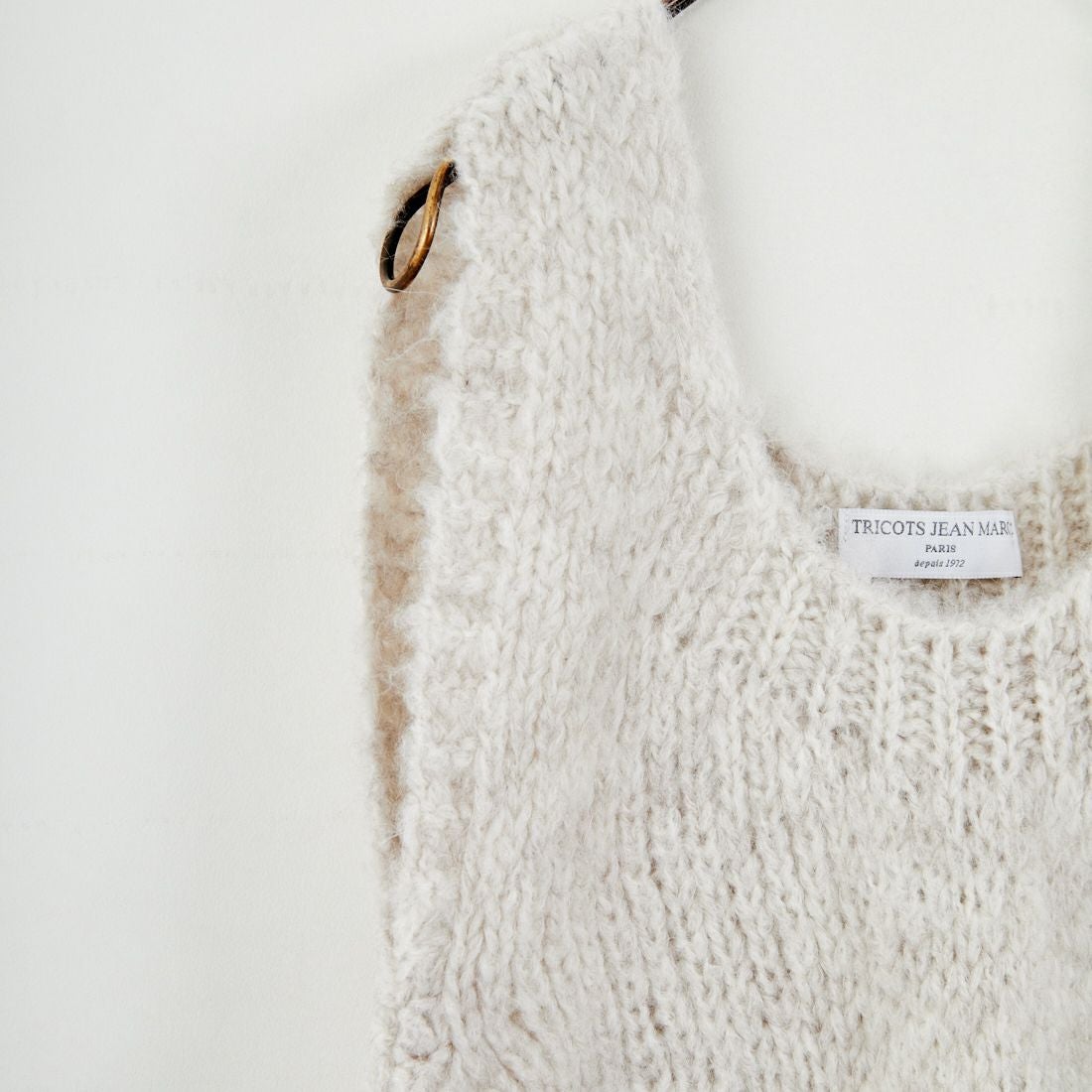 TRICOTS JEAN MARC [トリコット ジーン マルク] ニットベスト [SEVULLE] 225 ECRU C
