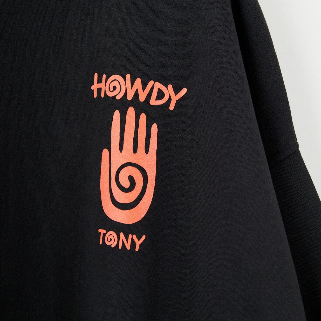 Tony Taizsun [トニータイズサン] HOWDY クルーネックスウェット [25FW-020] BLACK