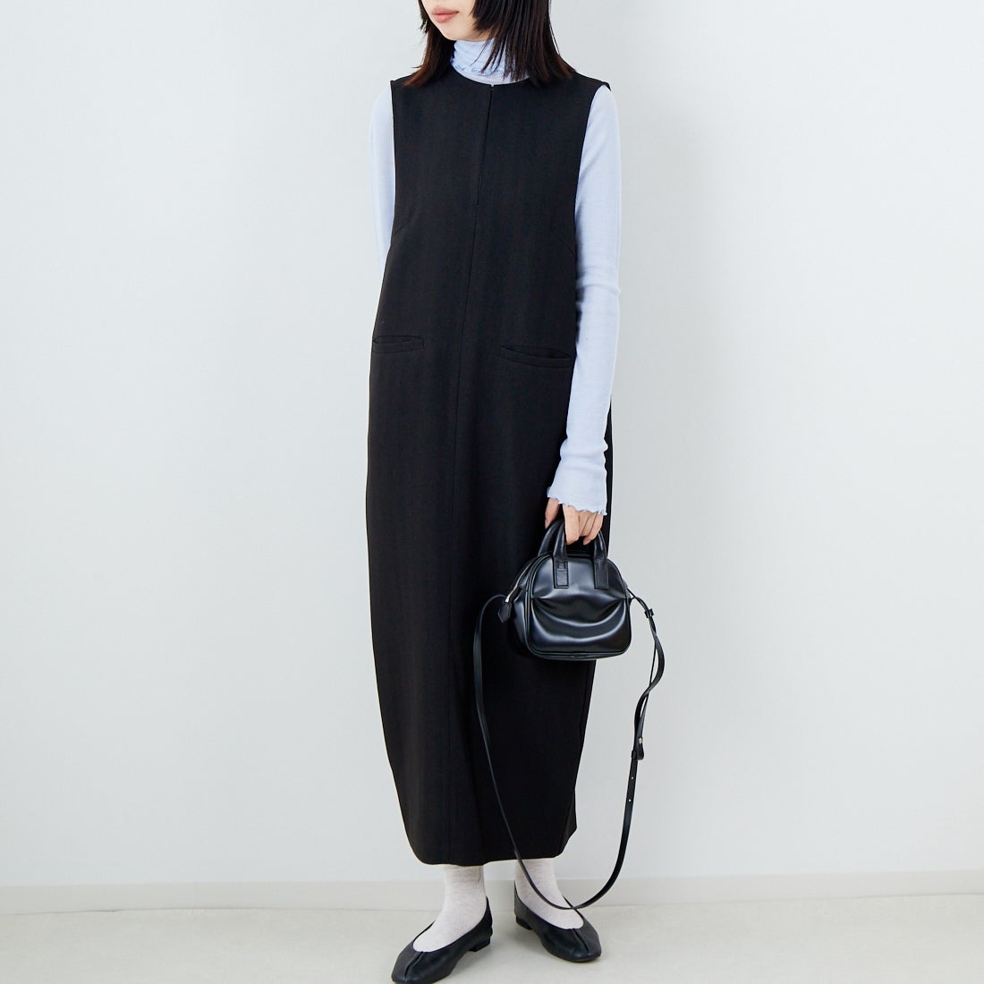 004 ﾌﾞﾗｯｸ&&モデル身長：162cm 着用サイズ：34&&