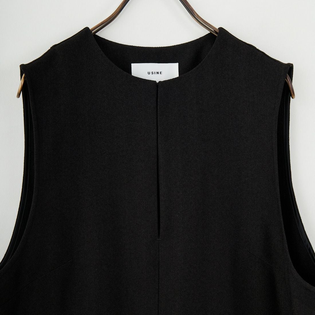 USINE [ユジーヌ] イージーケアキーネックジャンパースカート [21256063] 004 ﾌﾞﾗｯｸ