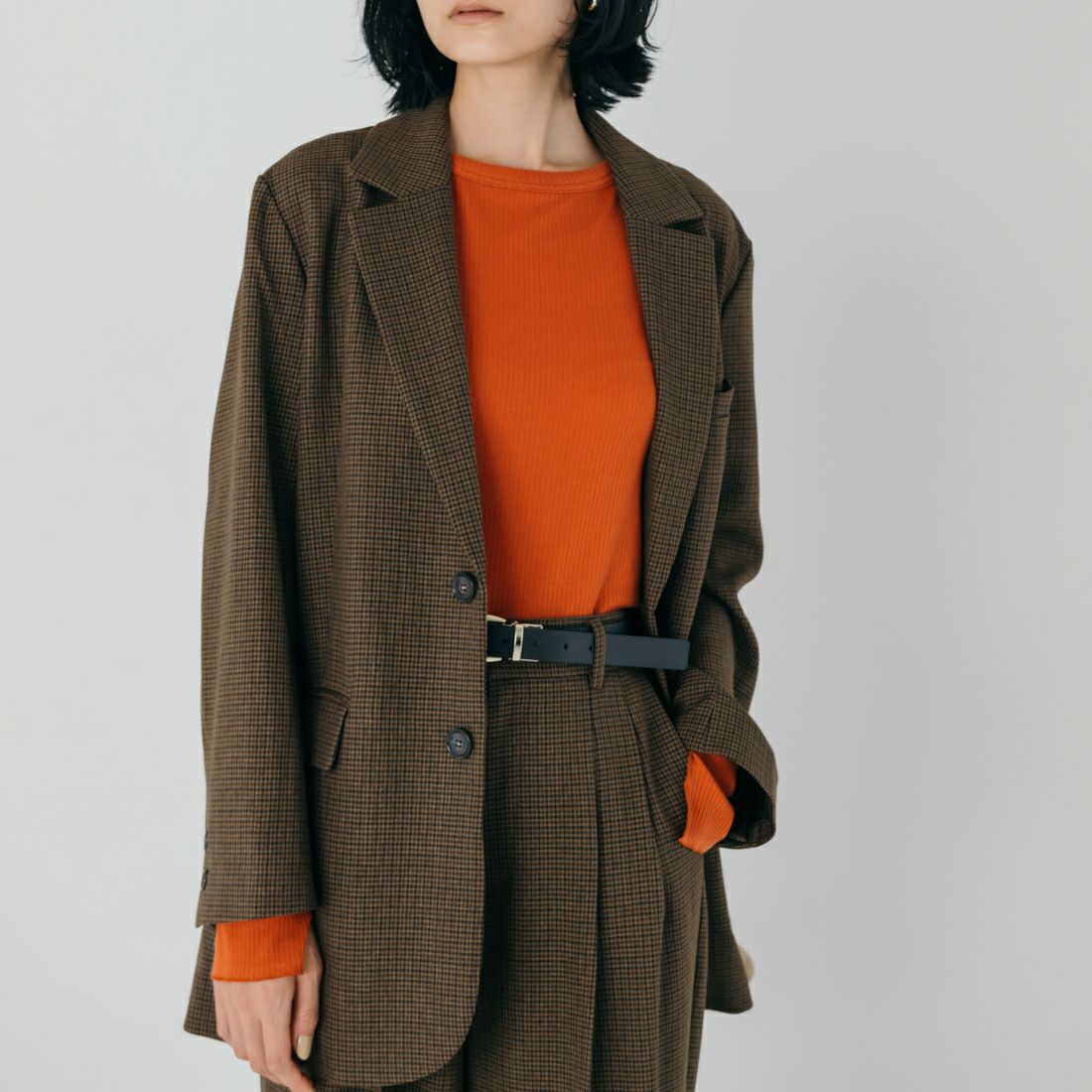 USINE [ユジーヌ] イージーケアウールライクジャケット [21256062] 039 BRﾁｪｯｸ