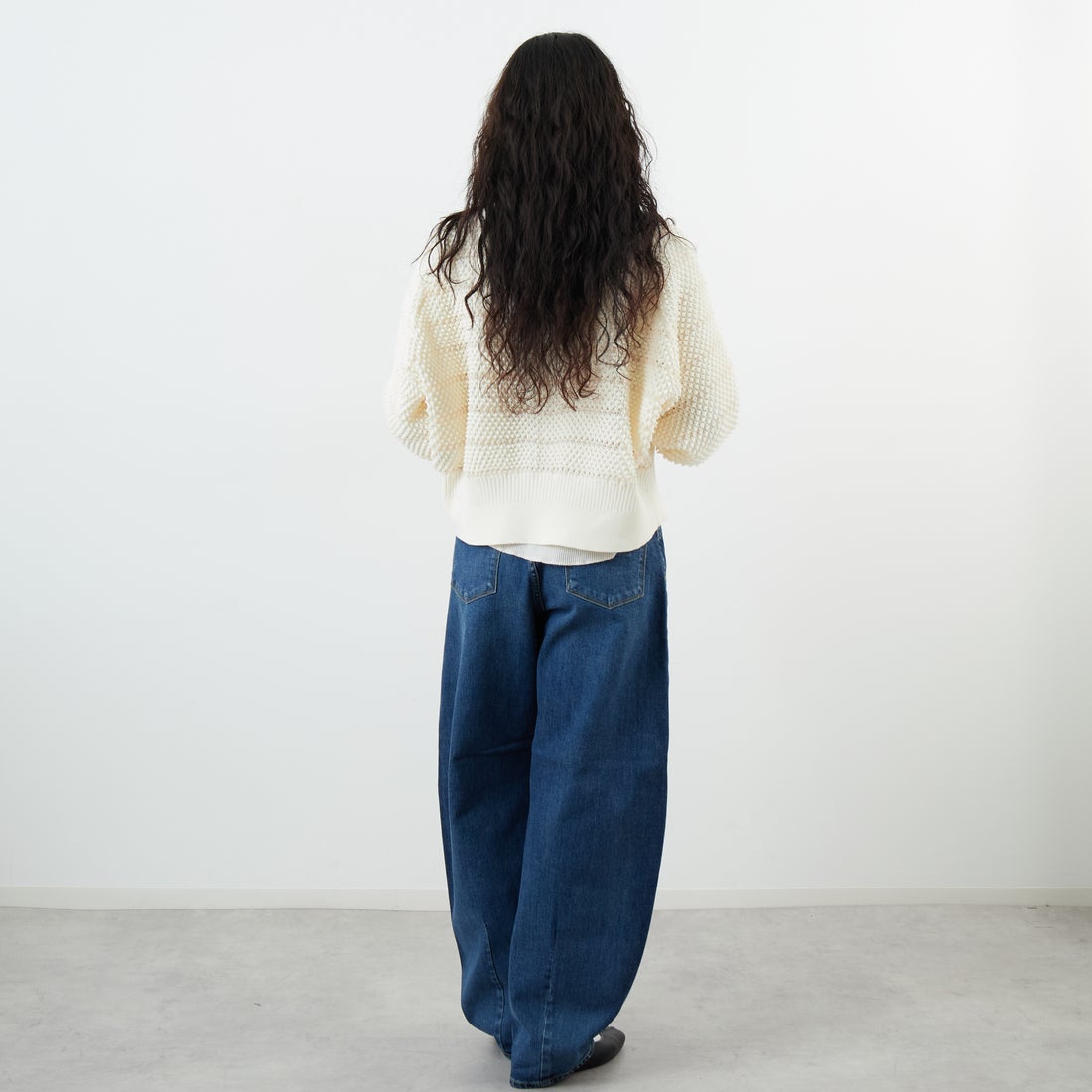 YANUK [ヤヌーク] カーブテーパード LAURA/ローラ [57153291] UMB &&モデル身長：162cm 着用サイズ：24&&