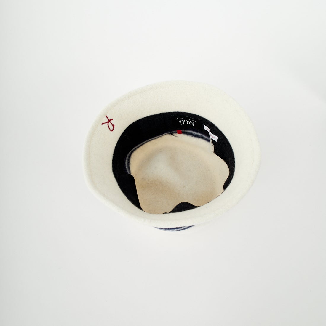 RACAL [ラカル] 縮絨ウールチューリップハット [RL-25-1410] OFF WHITE