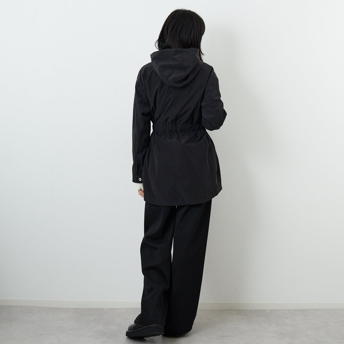 TATRAS [タトラス] AJUGA/アジュガ モッズコート [LJXA0092023588] BLACK &&モデル身長：162cm 着用サイズ：2&&