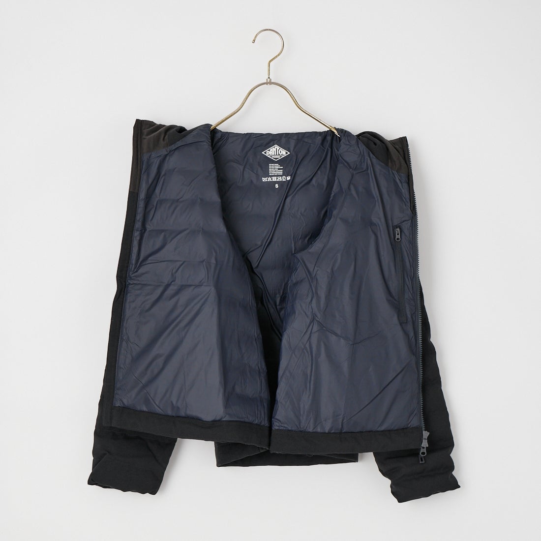 DANTON [ダントン] ウールライク ミドルダウンフードジャケット [DT-A0186PWL] NAVY