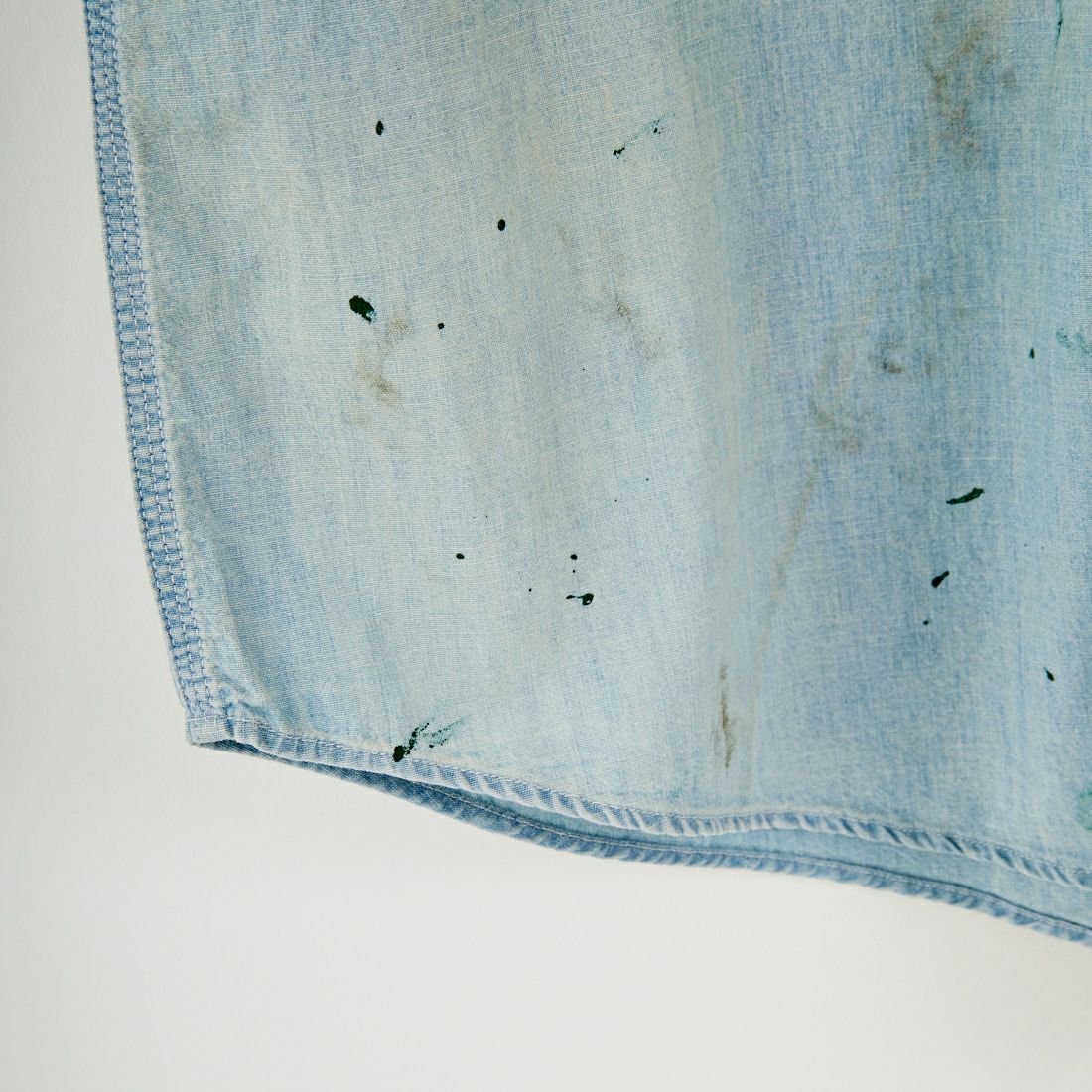 BOW WOW [バウワウ] ペイントステインドシャンブレーシャツ [BW252-PSCSV] AGED INDIG