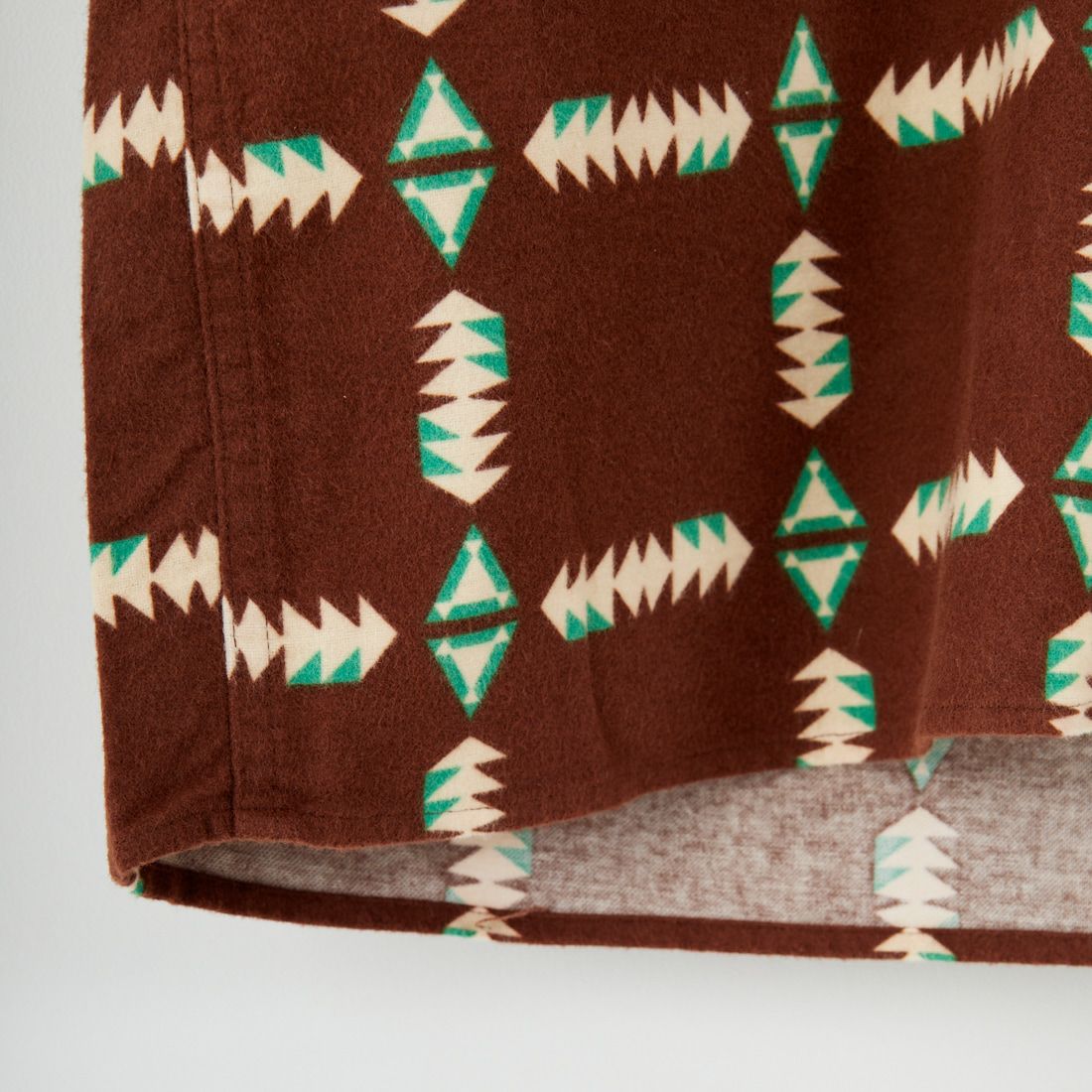 BOW WOW [バウワウ] ナバホプリントフランネルシャツ [BW252-NPFS] BROWN