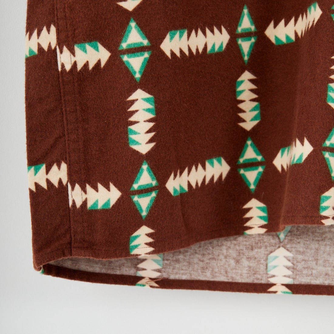 BOW WOW [バウワウ] ナバホプリントフランネルシャツ [BW252-NPFS] BROWN