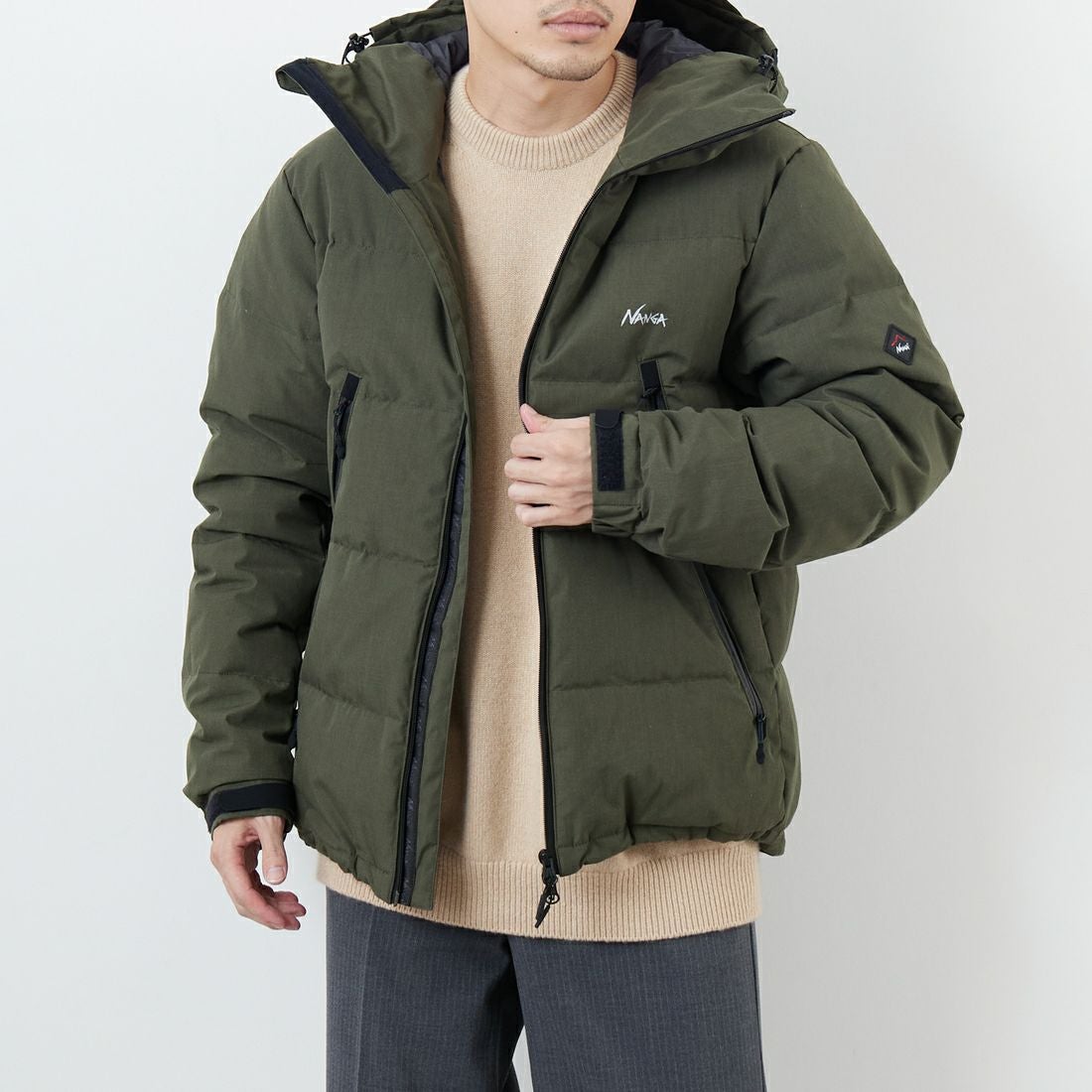 KHAKI&&モデル身長：168cm 着用サイズ：L&&